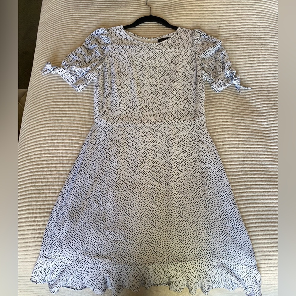 Banana Republic dress, white and blue print, 2P
